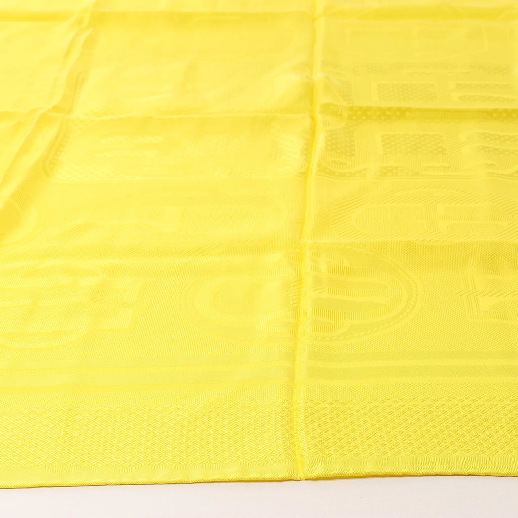 Hermès Carré 90 "BOVCLERIE MODERNE" Silk handkerchief in Yellow