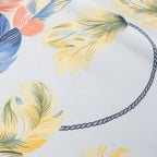 Hermès Carré 90 "BRAZIL" Silk handkerchief in Ivory x Blue