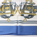 Hermès Carré 90 "BRIDES de GALA" Silk handkerchief in Blue