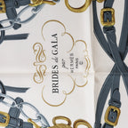 Hermès Carré 90 "BRIDES de GALA" Silk handkerchief in Blue