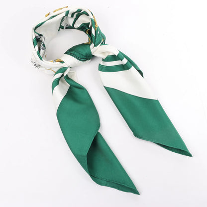 Hermès Carré 90 "BRIDES de GALA" Silk handkerchief in Green