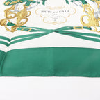 Hermès Carré 90 "BRIDES de GALA" Silk handkerchief in Green