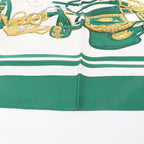 Hermès Carré 90 "BRIDES de GALA" Silk handkerchief in Green