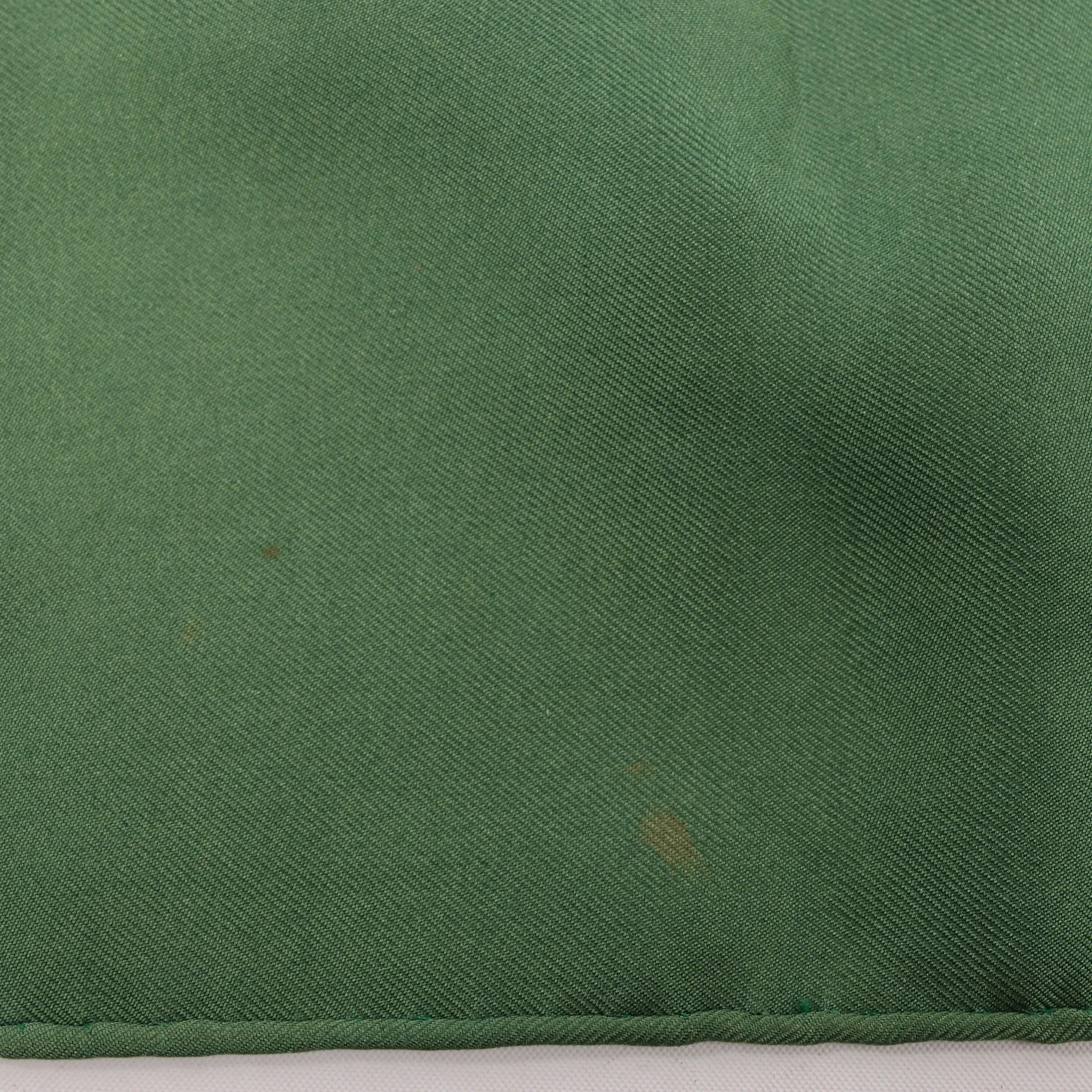 Hermès Carré 90 "BRIDES de GALA" Silk handkerchief in Green