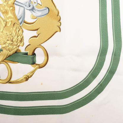 Hermès Carré 90 "BRIDES de GALA" Silk handkerchief in Green