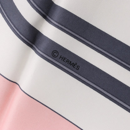 Hermès Carré 90 "BRIDES de GALA" Silk handkerchief in Pink