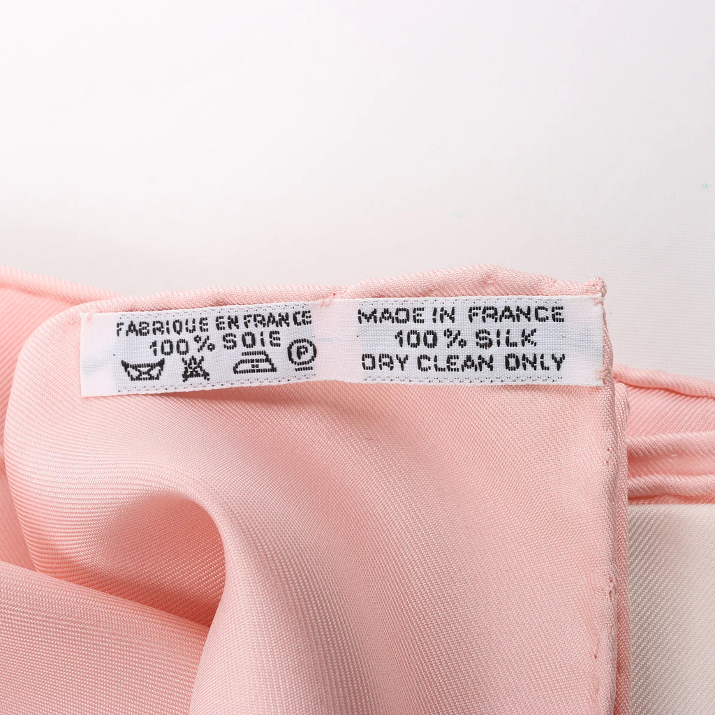 Hermès Carré 90 "BRIDES de GALA" Silk handkerchief in Pink