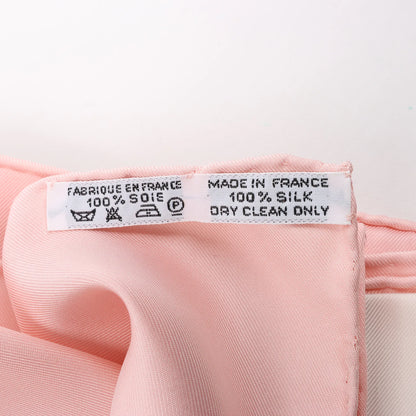 Hermès Carré 90 "BRIDES de GALA" Silk handkerchief in Pink