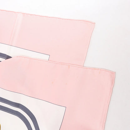 Hermès Carré 90 "BRIDES de GALA" Silk handkerchief in Pink