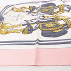 Hermès Carré 90 "BRIDES de GALA" Silk handkerchief in Pink