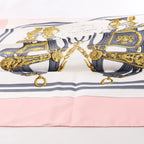 Hermès Carré 90 "BRIDES de GALA" Silk handkerchief in Pink