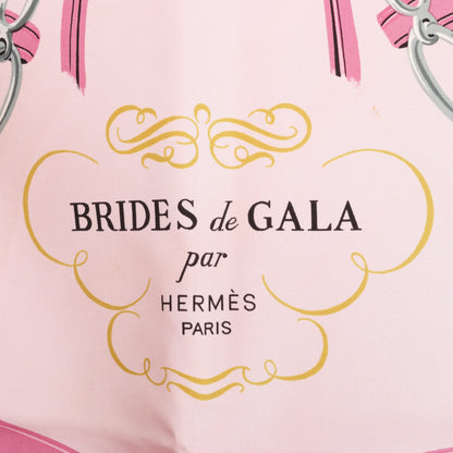 Hermès Carré 90 "BRIDES de GALA" Silk handkerchief in Pink