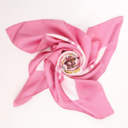 Hermès Carré 90 "BRIDES de GALA" Silk handkerchief in Pink