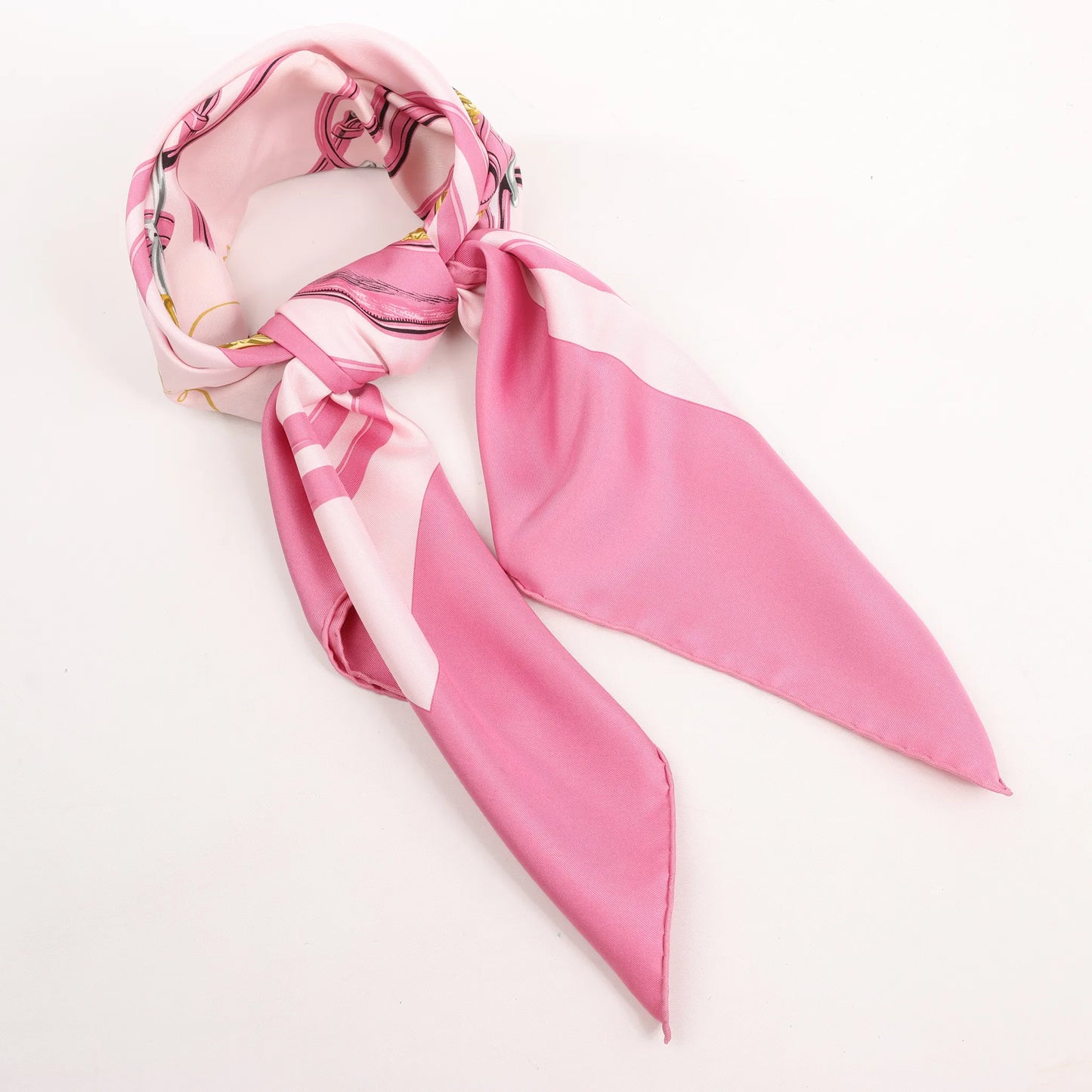Hermès Carré 90 "BRIDES de GALA" Silk handkerchief in Pink