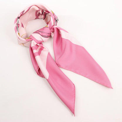 Hermès Carré 90 "BRIDES de GALA" Silk handkerchief in Pink