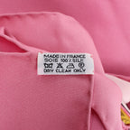 Hermès Carré 90 "BRIDES de GALA" Silk handkerchief in Pink