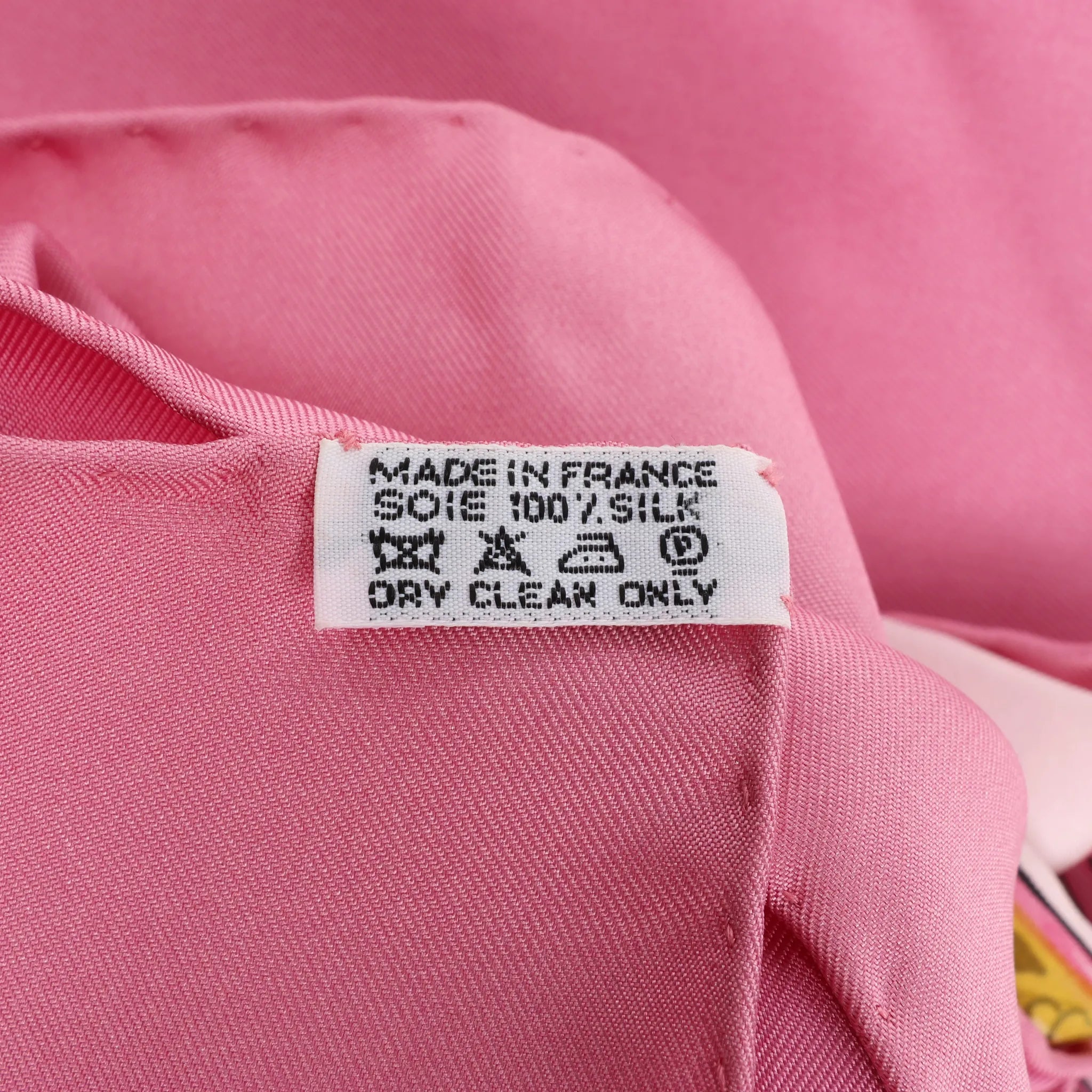 Hermès Carré 90 "BRIDES de GALA" Silk handkerchief in Pink