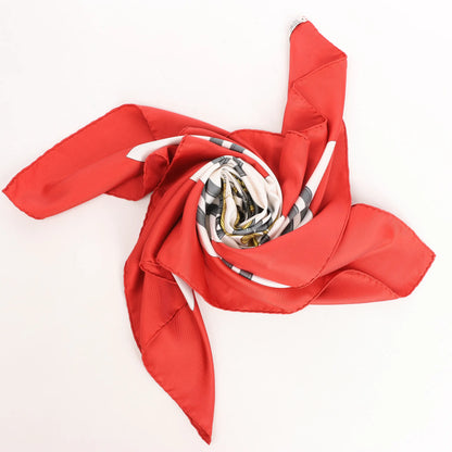 Hermès Carré 90 "BRIDES de GALA" Silk handkerchief in Red