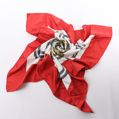 Hermès Carré 90 "BRIDES de GALA" 100% Silk Scarf in Red