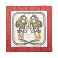 Hermès Carré 90 "BRIDES de GALA" 100% Silk Scarf in Red