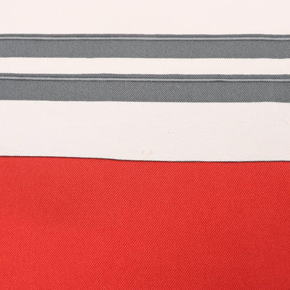 Hermès Carré 90 "BRIDES de GALA" Silk handkerchief in Red