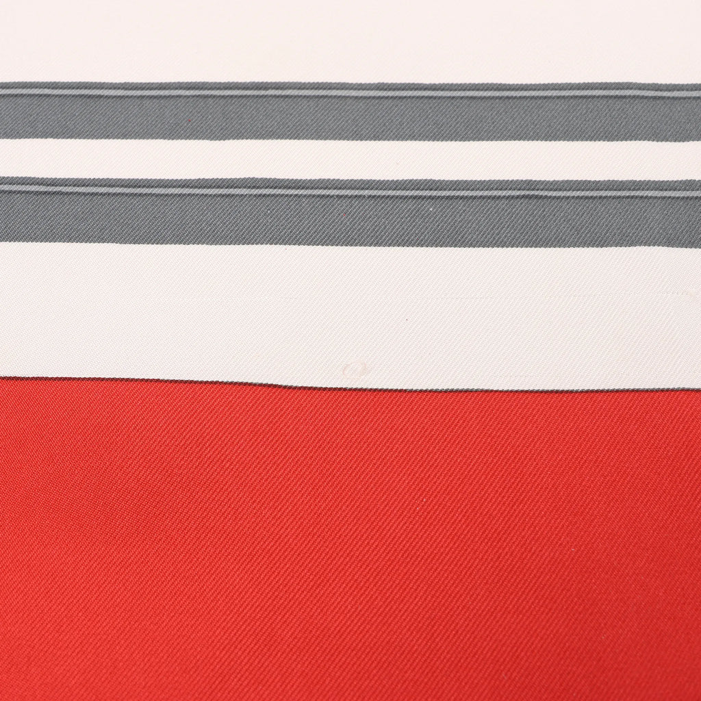 Hermès Carré 90 "BRIDES de GALA" Silk handkerchief in Red