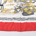 Hermès Carré 90 "BRIDES de GALA" 100% Silk Scarf in Red