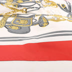 Hermès Carré 90 "BRIDES de GALA" Silk handkerchief in Red