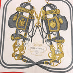 Hermès Carré 90 "BRIDES de GALA" Silk handkerchief in Red