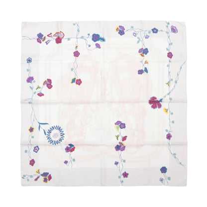 Hermès Carré 90 "BRIDES de GALA" 100% Silk Scarf in White