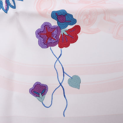 Hermès Carré 90 "BRIDES de GALA" 100% Silk Scarf in White