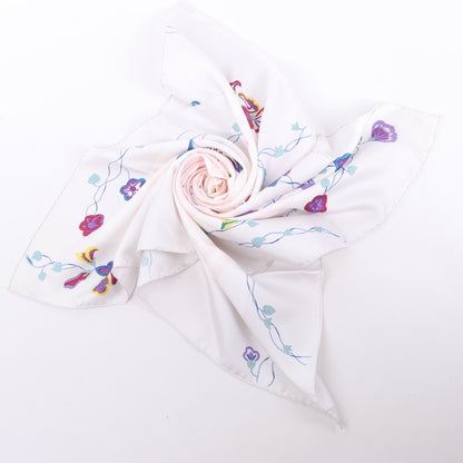 Hermès Carré 90 "BRIDES de GALA" 100% Silk Scarf in White