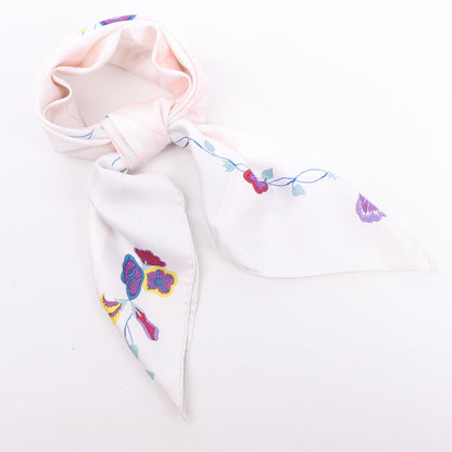 Hermès Carré 90 "BRIDES de GALA" 100% Silk Scarf in White