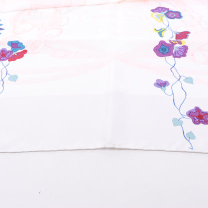 Hermès Carré 90 "BRIDES de GALA" 100% Silk Scarf in White