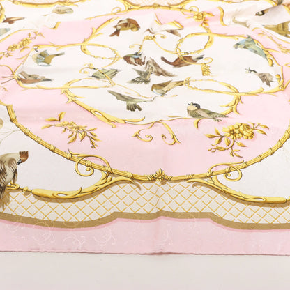 Hermès Carré 90 "La Clé des Champs" Mouchoir en soie en rose
