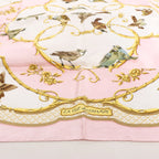 Hermès Carré 90 "La Cle des Champs" Silk handkerchief in Pink