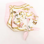 Hermès Carré 90 "La Cle des Champs" Silk handkerchief in Pink