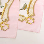 Hermès Carré 90 "La Cle des Champs" Silk handkerchief in Pink