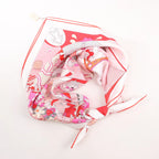 Hermès Carré 90 "CA DECOIFFE" Silk handkerchief in Pink