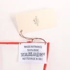 Hermès Carré 90 "CA DECOIFFE" Silk handkerchief in Pink