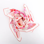 Hermès Carré 90 "CA DECOIFFE" Silk handkerchief in Pink