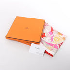 Hermès Carré 90 "CA DECOIFFE" Silk handkerchief in Pink