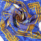 Hermès Carré 90 "CARPE DIEM" Silk handkerchief in Blue