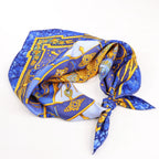 Hermès Carré 90 "CARPE DIEM" Silk handkerchief in Blue