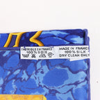 Hermès Carré 90 "CARPE DIEM" Silk handkerchief in Blue