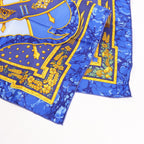 Hermès Carré 90 "CARPE DIEM" Silk handkerchief in Blue