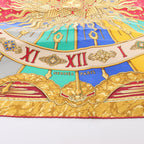 Hermès Carré 90 "CARPE DIEM" 100% Silk Scarf in Red