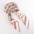 Hermès Carré 90 "CARRE KANTHA" Silk handkerchief in Ecru