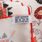 Hermès Carré 90 "CARRE KANTHA" Silk handkerchief in Ecru