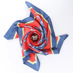 Hermès Carré 90 "CARROUSEL" Silk handkerchief in Red